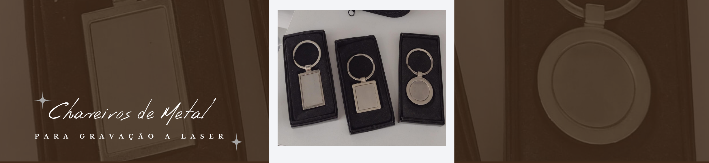 Chaveiro Metal para Gravação a Laser
