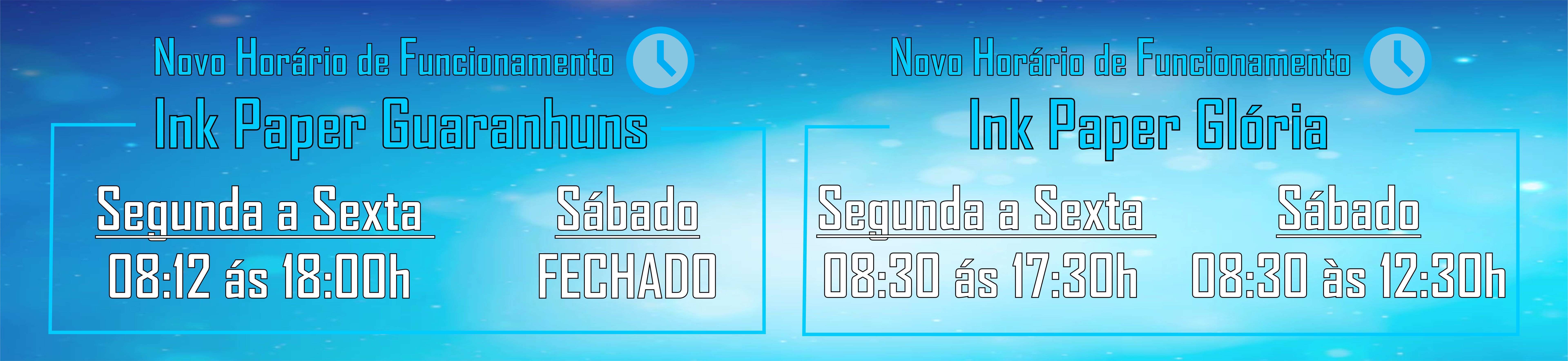 NOVO HORÁRIO