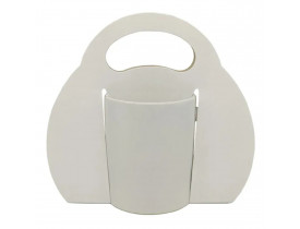10 CAIXINHAS TIPO BOLSA BRANCA SUBLIMÁTICA PARA CANECA COM ALÇA TRADICIONAL