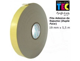 Fita Banana Espuma Adesiva Dupla Face 19mmx5,5m Toke e Crie