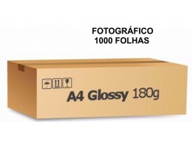 Papel Fotografico A4 Glossy Brilhante 180g - 50 FOLHAS