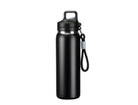 Garrafa Térmica 600ml Preta para Gravação ou DTF - NOVO MODELO