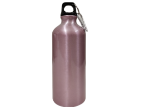 5 GARRAFAS ALUMINIO ROSE TAMPA MOSQUETÃO 600ML P/ SUBLIMAÇÃO 	