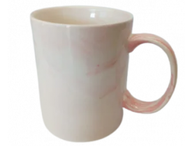 CANECA CERAMICA - 325 ML - MARMORE ROSA  PARA SUBLIMAÇÃO