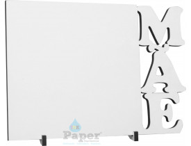 MDF 20X28 C/ SUPORTE - ESCRITA MÃE  PARA SUBLIMAÇÃO 