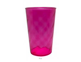 Copo Twister Rosa Translucido 480ml