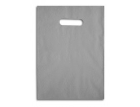 SACOLA PLÁSTICA BOCA DE PALHAÇO PRATA 30X40 CM - PCT 1 KG