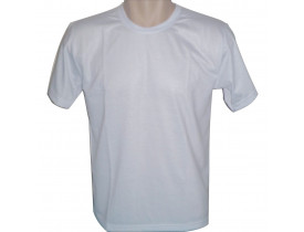 Camiseta Branca Premium Tradicional 100% Poliester Para Sublimação 