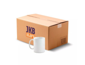 36 CANECAS CERÂMICAS 325ML BRANCAS PREMIUM JKB AAA PARA SUBLIMAÇÃO
