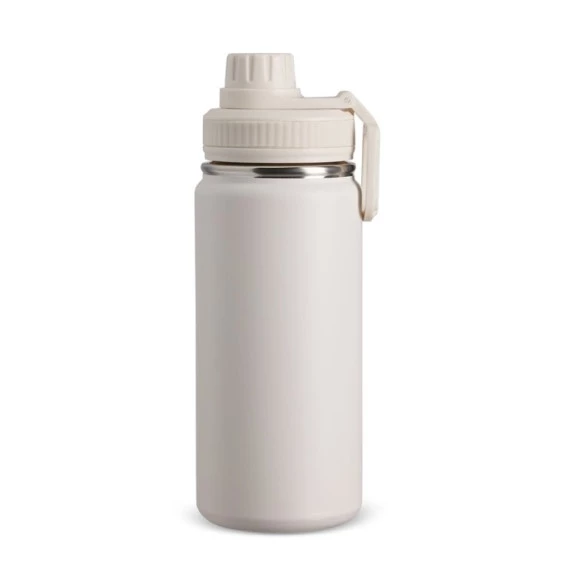 Garrafa Térmica Inox 550ml BRANCO/ BEGE