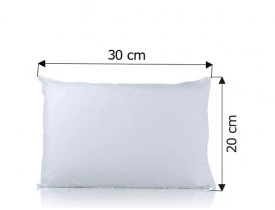 CAPA DE ALMOFADA 20X30 BRANCA COM ZIPER PARA SUBLIMAÇÃO