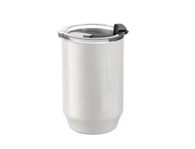 COPO DE POLIMERO BRANCO COM TAMPA CRISTAL