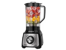 Liquidificador Mondial Turbo Black L-1200 BI -  127V/60Hz  - QUEIMA DE ESTOQUE
