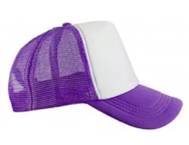 BONE TRUCKER ROXO FRENTE BRANCA PARA SUBLIMAÇÃO