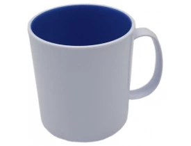 CANECA POLIMERO CAFE INTERNA AZUL ROYAL PARA SUBLIMAÇÃO
