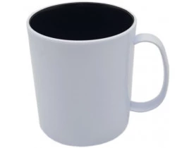 CANECA POLIMERO CAFE INTERNA PRETA PARA SUBLIMAÇÃO