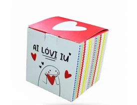 10 CAIXINHAS PARA CANECA FLORK - AI LOVI IU