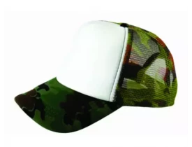 BONE TRUCKER CAMUFLADO VERDE FRENTE BRANCA ABA CURVA 