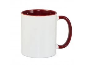 CANECA PARA SUBLIMAÇÃO ALÇA E INTERIOR VINHO