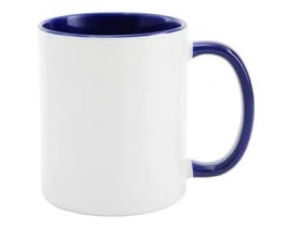 CANECA PARA SUBLIMAÇÃO ALÇA E INTERIOR AZUL ESCURO