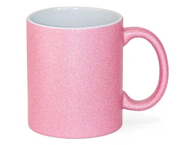 CANECA GLITTER ROSA PARA SUBLIMAÇÃO - NOVA