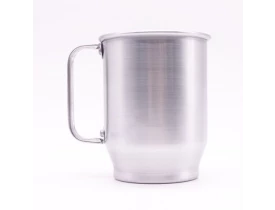CANECA ALUMINIO BRILHO PRATA  500 ML PARA SUBLIMAÇÃO 