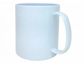 Caneca de Plastico/Polímero Branca para Sublimação