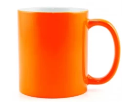 Caneca de Cerâmica Para Sublimação Laranja Neon