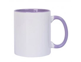 CANECA PARA SUBLIMAÇÃO ALÇA E INTERIOR LILAS