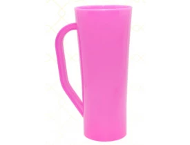 Caneca Long em Acrilico 400ml Rosa Pink - Unidade
