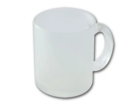 Caneca de Vidro Fosca 325 ML Jateada Para Sublimação