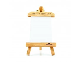 Cavalete de Madeira com Tela MDF 12,5x17,5cm Para Sublimação - Vertical 