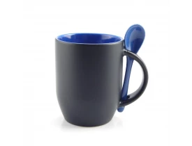 Caneca Magica Azul Com Colher Para Sublimação