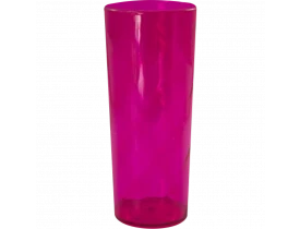 Copo Long Drink Rosa Translucido 350 ml - Unidade