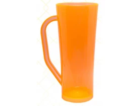 Caneca Long em Acrilico 400ml Laranja Neon - Unidade 