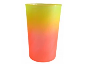 COPO TWISTER 480 ML DEGRADE AMARELO/ LARANJA
