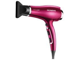 Secador de Cabelos Mondial Chrome Pink Line SC-36 - 127V/60HZ  - QUEIMA DE ESTOQUE