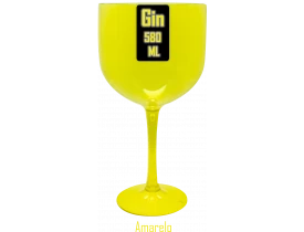 TAÇA GIN 580ML AMARELO 