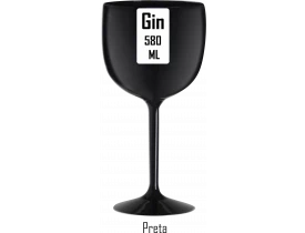 TAÇA GIN 580ML PRETA