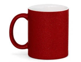 CANECA GLITTER VERMELHA PARA SUBLIMAÇÃO - NOVA