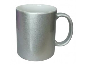 CANECA PEROLIZADA PRATA PARA SUBLIMAÇÃO