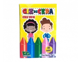 Mini Giz de Cera 5 Cores 