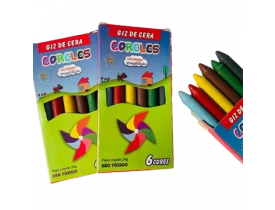 GIZ DE CERA FINO 6 CORES 24 G