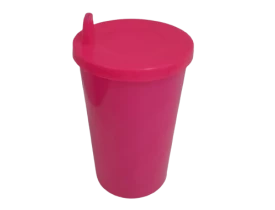 CALDERETA 280 ML ROSA LEITOSO COM TAMPA BICO
