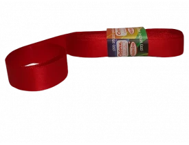 FITA DE CETIM VERMELHO 22MM - 10 METROS