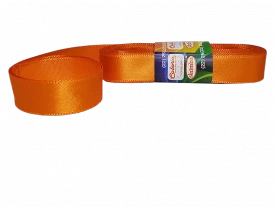 FITA DE CETIM LARANJA CLARO 10MM - 10 METROS