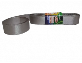 FITA DE CETIM PRATA  22MM - 10 METROS