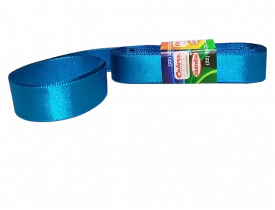 FITA DE CETIM TURQUESA 10MM - 10 METROS