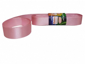 FITA DE CETIM ROSA MEDIO 22MM - 10 METROS
