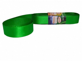 FITA DE CETIM VERDE VIVO 22MM - 10 METROS